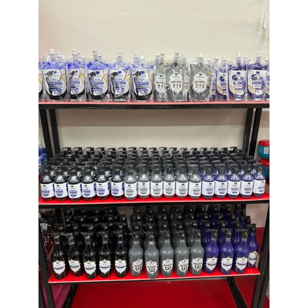 แชมพูเทา+ครีมนวดเทามินิ ขนาดชุดละ300ml. ล็อคผมสีเทา รูปที่ 2