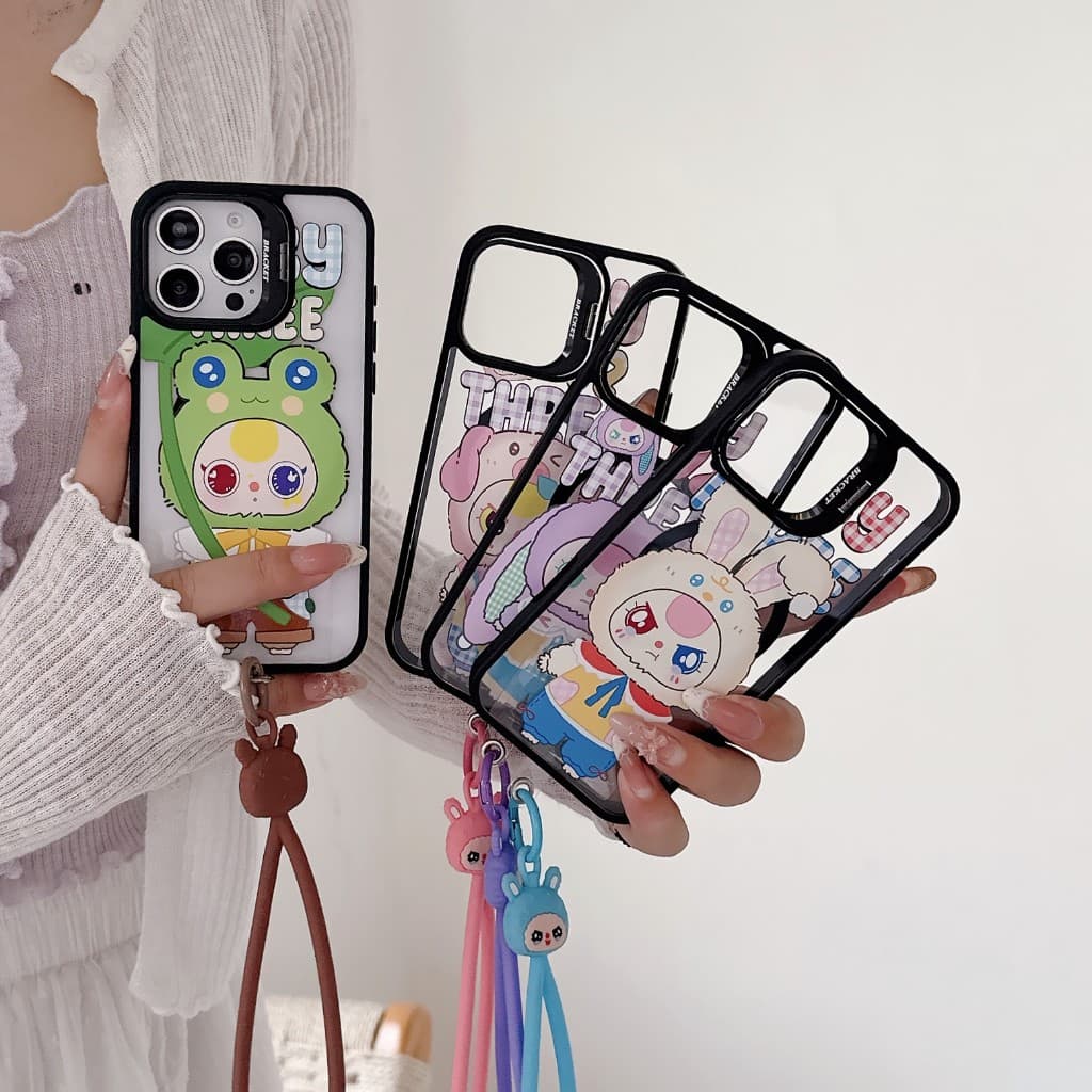 ส่งจากไทย มาใหม่ ซิลิโคนห้อยโทรศัทพ์ หูฟัง ลายการ์ตูนน่ารัก สำหรับเคสทุกรุ่น สายคล้องมือ ที่จับมือถือ แหวนโทรศัทพ์แผ่นแป รูปที่ 5