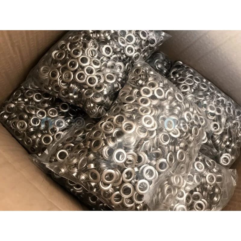 ตาไก่เส้นผ่านศูนย์กลางภายใน10 มม 10mm DK3 Gromets Silver 4# -automatic Grommet Machine100pcs/bag รูปที่ 3