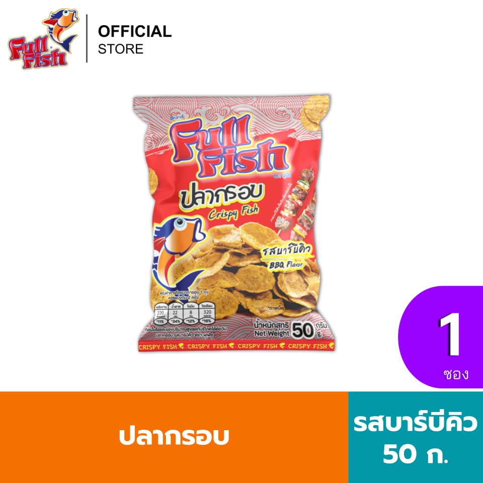 FullFish ปลากรอบ ฟูฟิช ขนาด 50 กรัม มีให้เลือก 2 รสชาติ รูปที่ 2