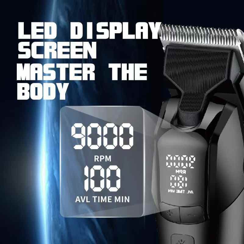 Kemei KM-1858 ปัตตาเลี่ยนตัดผมไร้สาย อุปกรณ์ครบชุด ตัดผมไฟฟ้า กันขอบ กันลาย สินค้า รูปที่ 4