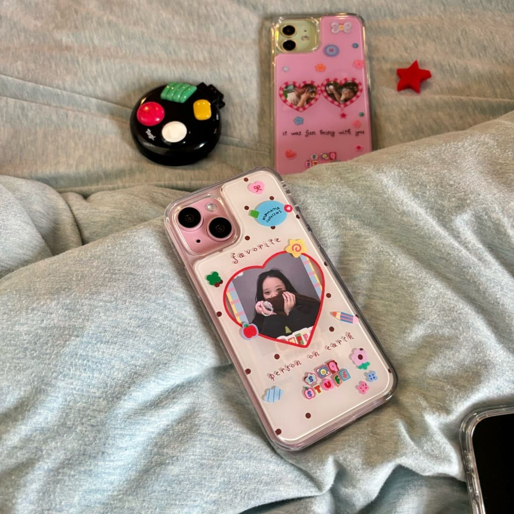 เคสโทรศัพท์แกะหลังพลาสติก เก็บความทรงจำ ใส่รูปข้างใน DIY เองได้ *ลอกฟิล์มออกก่อนใช้งาน* รูปที่ 6