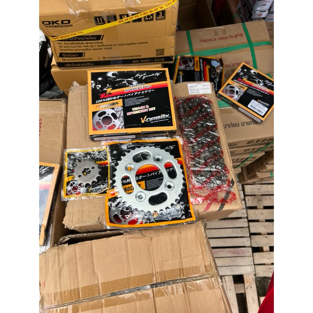VORMAX โซ่สเตอร์ 3ชิ้น 428W125 WAVE100S ยูบ๊อกซ์ WAVE110I WAVE25I MSX125 DREAM SUPER CUP รูปที่ 3