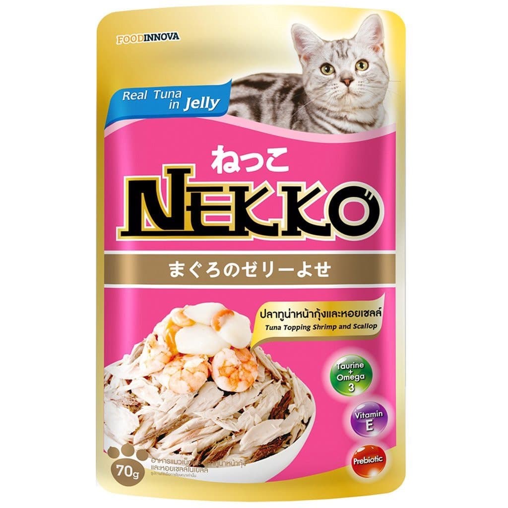 ) Nekko เน็กโกะ อาหารเปียกแมว 70g สำหรับแมวโต แมวสูงวัย รูปที่ 6
