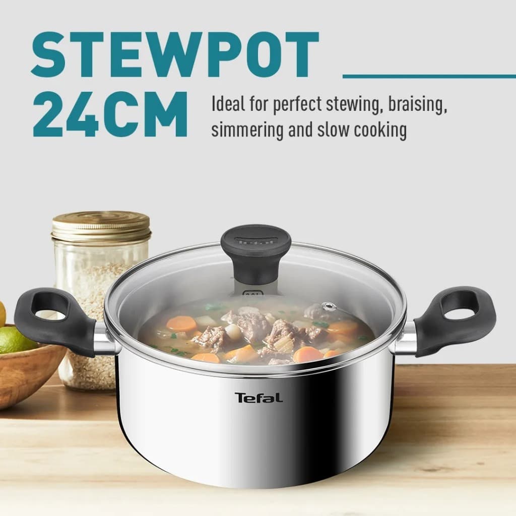 Tefal ชุดหม้อ Starter 6 ชิ้น รุ่น E325S695 :หม้อหู 24 ซม.+ ฝา หม้อหู 20 ซม.+ ฝา หม้อด้าม 16 ซม.+ ฝา รูปที่ 7