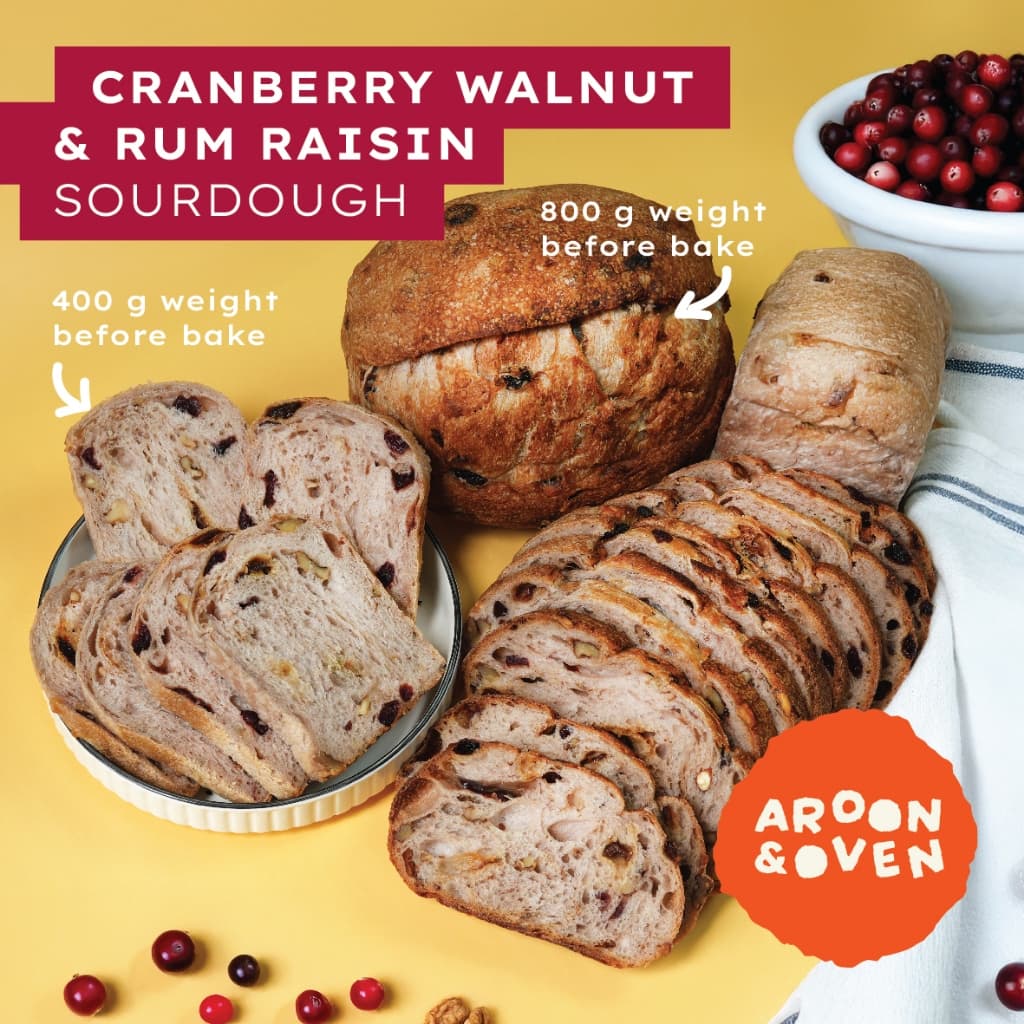 Cranberry Walnut Sourdough : Wholewheat 800g & 400g ไม่มี alcohol รูปที่ 1