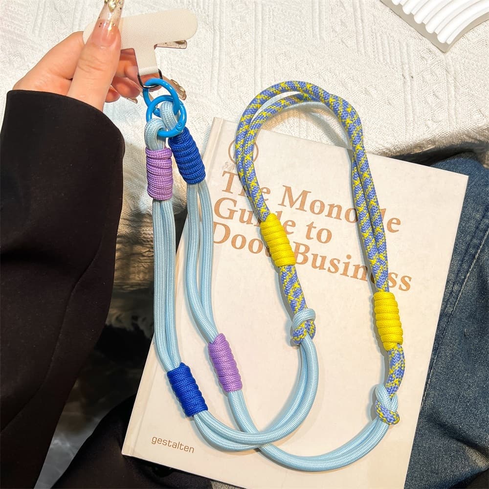 สายคล้องโทรศัพท์แบบยาว Lanyard ใส่ได้หลายแบบ ถอดได้ นุ่มสบาย กันลื่น สำหรับมือถือทุกรุ่น รูปที่ 3
