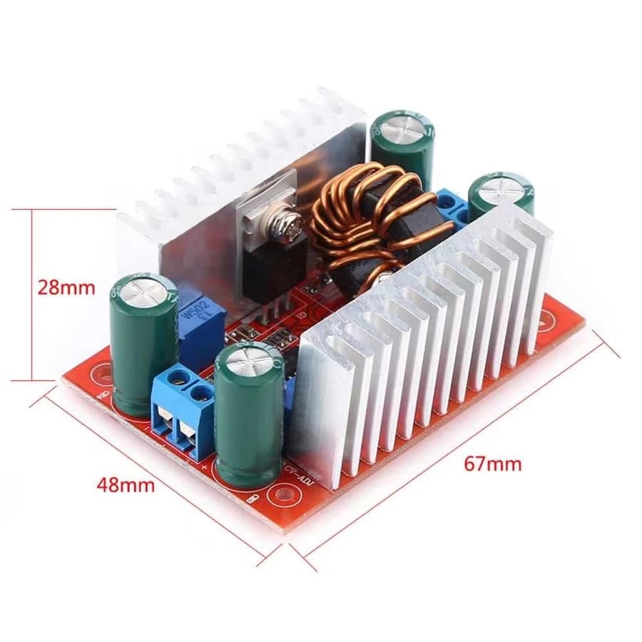 สเต็ปอัพ 150W 400W 1200W Boost Converter DC-DC แปลงไฟจาก10-32V to12-35V Step Up โมดูลชาร์จแรงดันไฟฟ้า รูปที่ 6