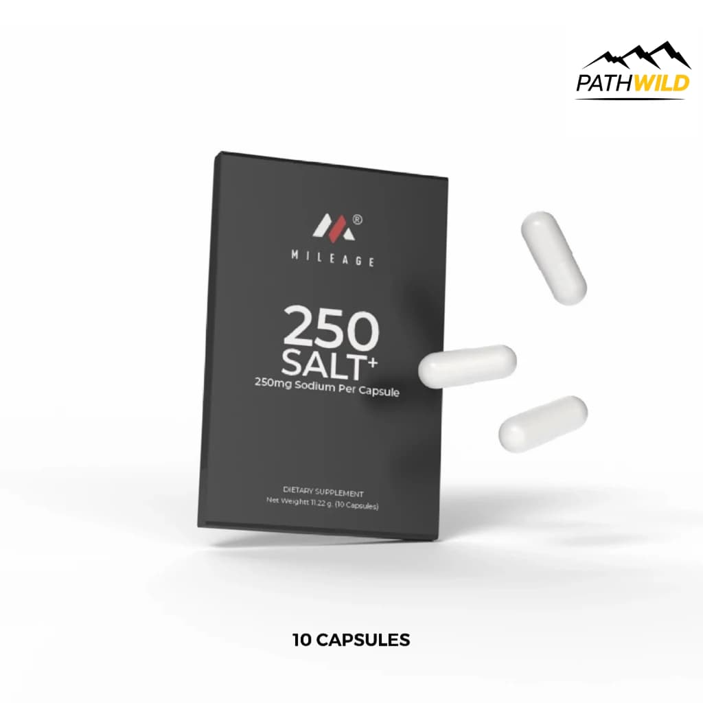 MILEAGE 250 SALT+ ELECTROLYTE CAPSULES เกลือแร่ชนิดเม็ด แบบแคปซูล สำหรับเล่นกีฬา ออกกำลัง เพื่อเติมเกลือแร่ รูปที่ 1