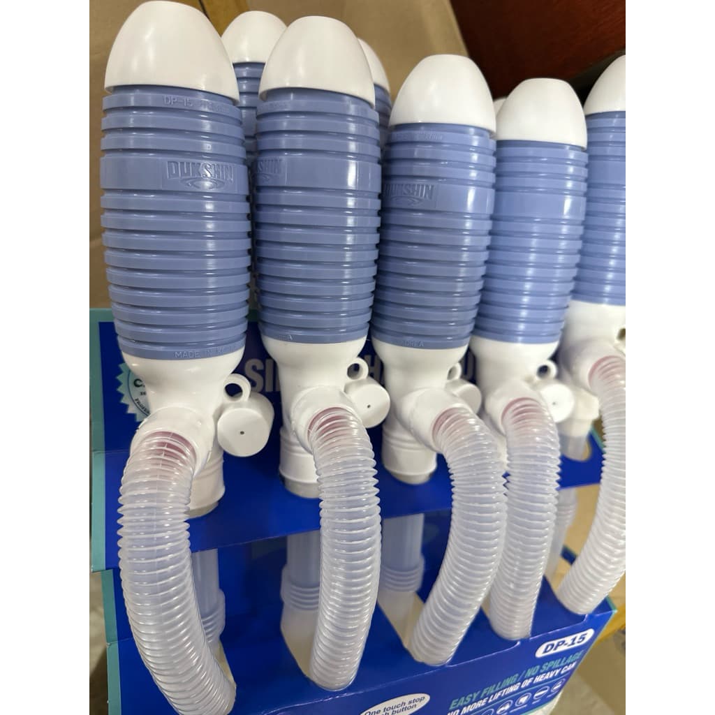 สูบน้ำมัน ปั้มมือ DP-15 สูบได้12ลิตรต่อนาที DUKSHIN Pumping แบบมือบีบ กดหัวหยุดได้ ปั้มน้ำ กาลักน้ำ รูปที่ 2