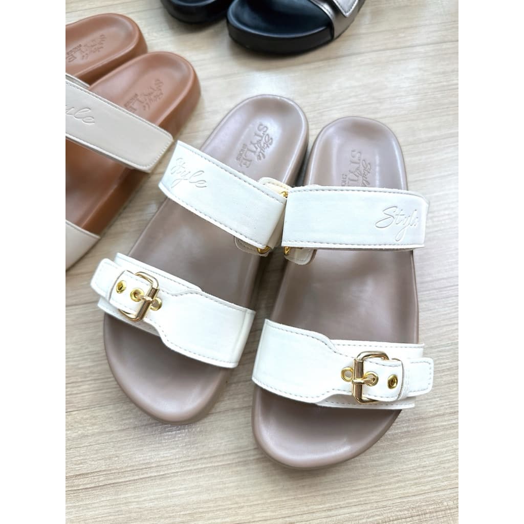 Style shoes รุ่น Tori 02 รองเท้าแตะทรงไบเก้น สวยใส่สบายดูดี สายเข็มขัดไปรับได้ *แนะนำบวกเพิ่ม1ไซด์* รูปที่ 5