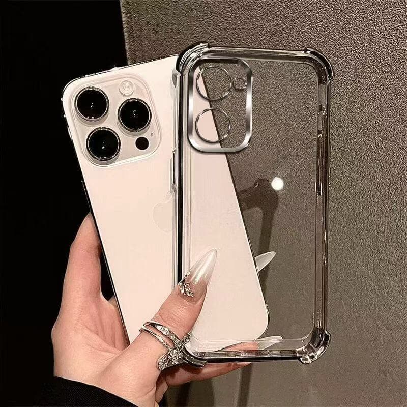 เคสใส กันรอยเลนส์กล้อง สำหรับ Vivo Y03 Y18 Y03T Y28S Y28 4G Y21 Y21T T1X Y33S Y33T เคสขอบสี กันกระแทก หรูหรา รูปที่ 3