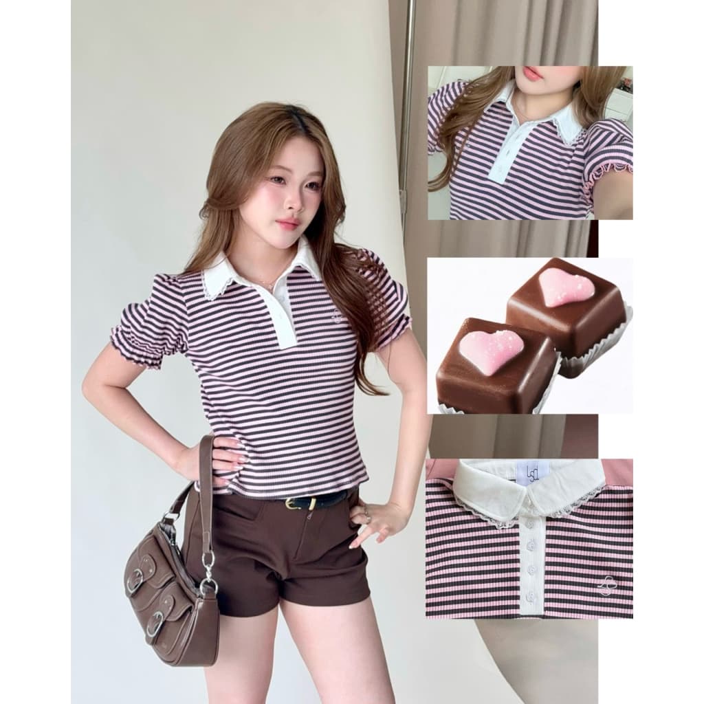 Delyn Polo Crop : เสื้อโปโลครอป longsaidoo_ รูปที่ 4