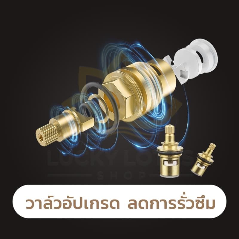 LUCKYLOTUS ก๊อกน้ำสแตนเลส 304 แข็งแรง ทนทาน ใช้งานง่าย รูปที่ 8
