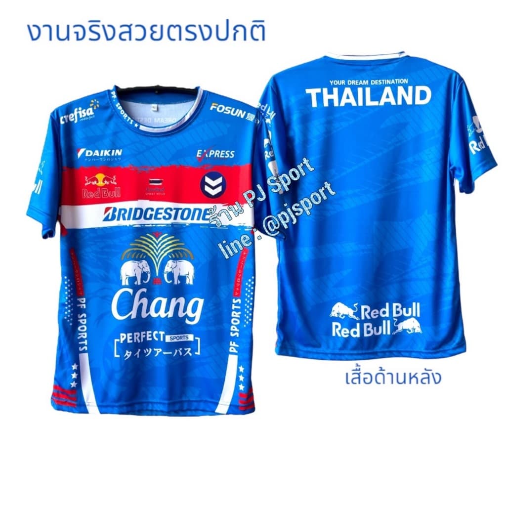 เสื้อกีฬา ผ้าไมโครสปอร์ตนุ่มใส่สบาย สีสดใสไม่หลุดลอก รูปที่ 3