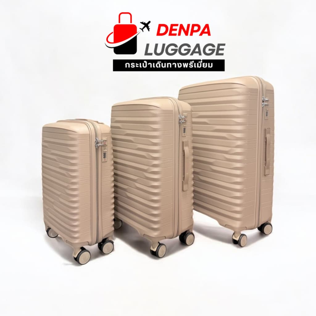 DENPA Luggagae กระเป๋าเดินทาง กระเป๋า วัสดุ PP 100% ยืดหยุ่น แข็งแรง ทนทาน รูปที่ 9