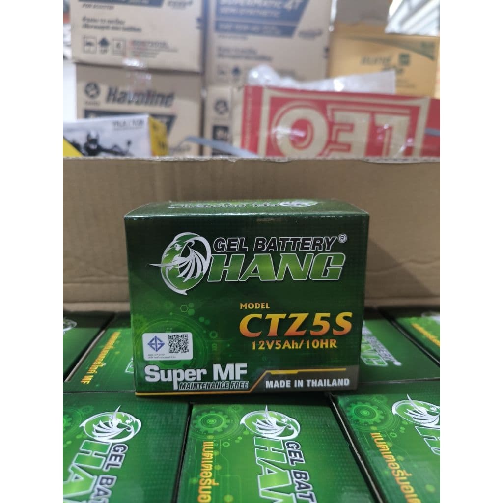 แบตเตอรี่มอเตอร์ไซค์ CHANG CTZ5S 12V 5Ah ใหม่สด ไฟแรง มี มอก. รถจักรยานยนต์ มอเตอร์ไซค์ Motorcycle รูปที่ 5