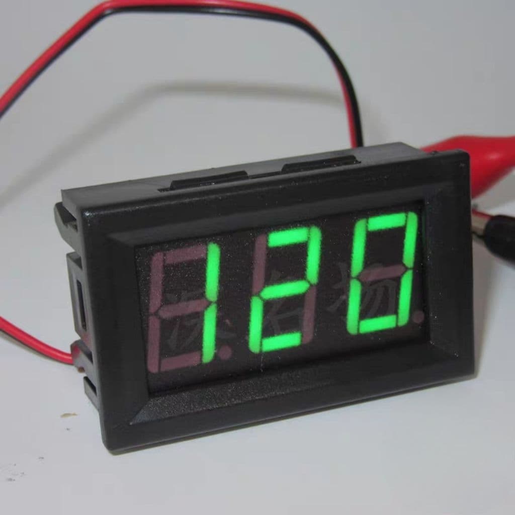 ดิจิตอล 5-120V Digital Voltmeter DC หน้าจอ 0.56 นิ้ว รูปที่ 2