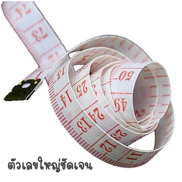 Novvia พร้อมจัดส่ง E3 สายวัดรอบเอว ตัวเลขใหญ่ชัดเจน ความยาว 60นิ้ว หรือ 150CM สินค้าขายดี สายวัด รูปที่ 8