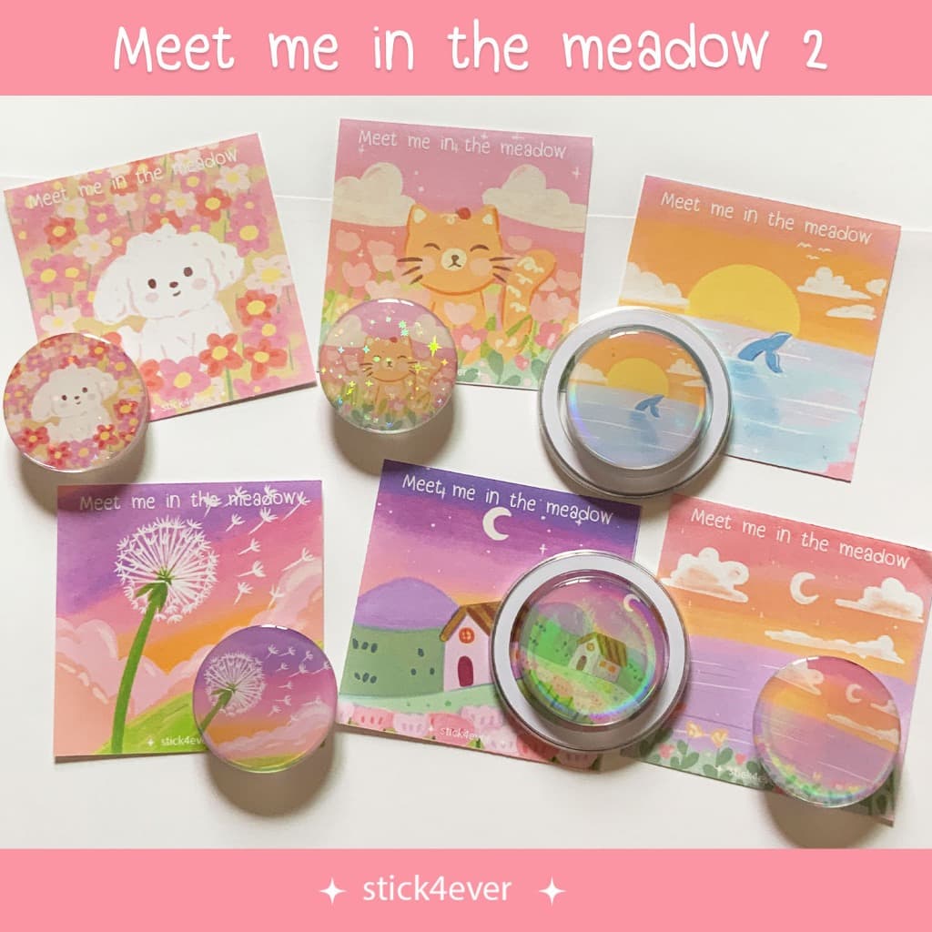 Griptok กริปต๊อก แบบกาวและแม่เหล็ก Meet me in the meadow set รูปที่ 5