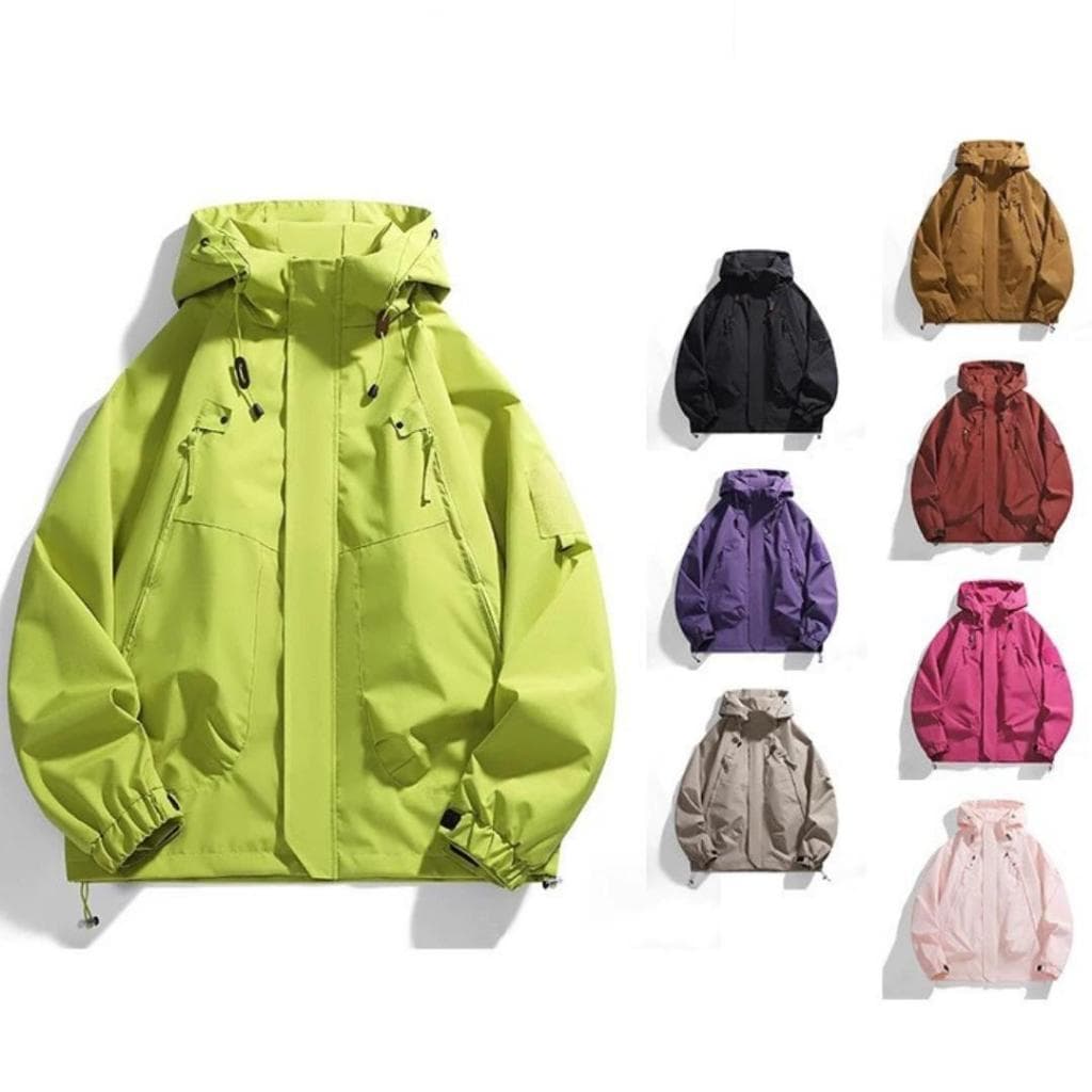 MNO.9 Jackets J90 แจ็คเก็ตผ้าร่ม มีฮู้ด กันลม กันแดด เนื้อผ้า2ชั้น มีกระเป๋าหน้า ซิปซ่อน ชายเสื้อปรับจั๊ม ปลายแขนสม็อค รูปที่ 1