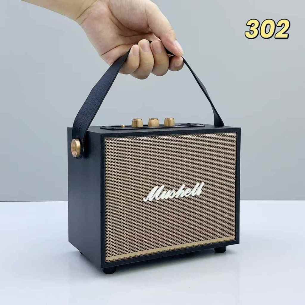 ลำโพงบลูทูธ ไร้สาย เสียงดี XM-302 ลำโพงตู้ไม้แบบพกพา สำหรับใช้ในบ้านและกลางแจ้ง ซับวูฟเฟอร์ เบสแน่น BT, USB, , TWS รูปที่ 6