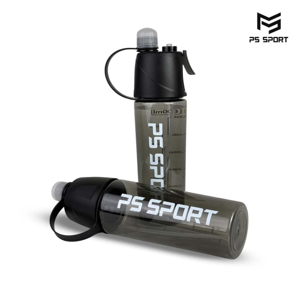 ขวดนํ้ากีฬา PSSPORT พ่นนํ้าได้ ขวดนํ้าอเนกประสงค์ 600ML หัวพ่นนํ้า ขวดนํ้าพกพา สีดำ คุณภาพดี รูปที่ 5