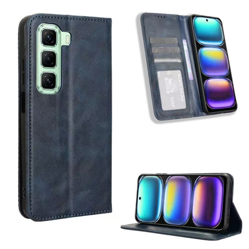 เคสฝาพับหนัง ตั้งได้ สำหรับ iNfinix Hot60 Hot60Pro Plus Smart10 Pop10 Hot50 Hot50Pro Plus Spark GO1 30C Smart10Plus รูปที่ 2