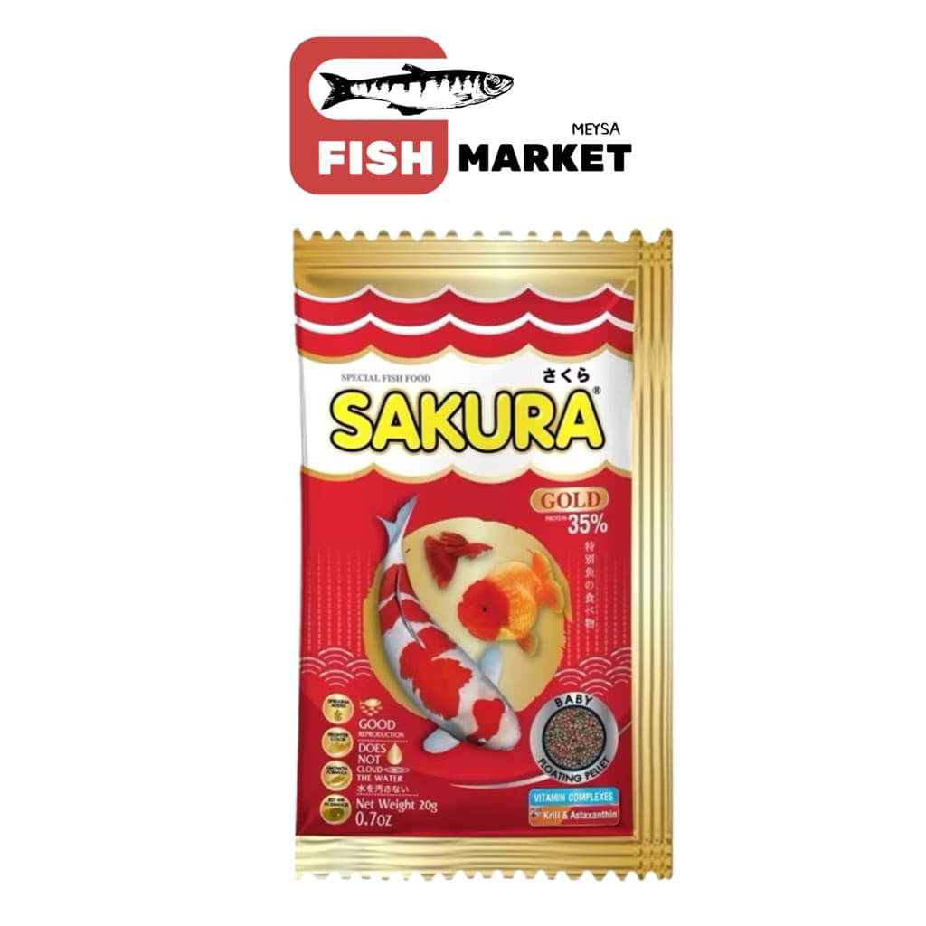 SAKURA GOLD อาหารปลาซากุระ 20g. รูปที่ 1