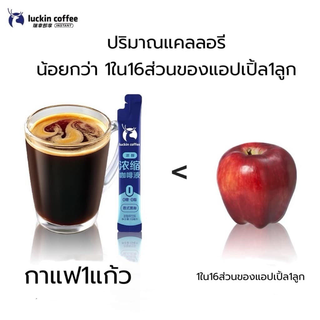 Luckin Coffee กาแฟ Cold Brew 0%cal 0%fat แบบซอง 15ml 1กล่องมี 15ซอง พกพาง่าย มี 4กลิ่น ให้เลือก รูปที่ 4