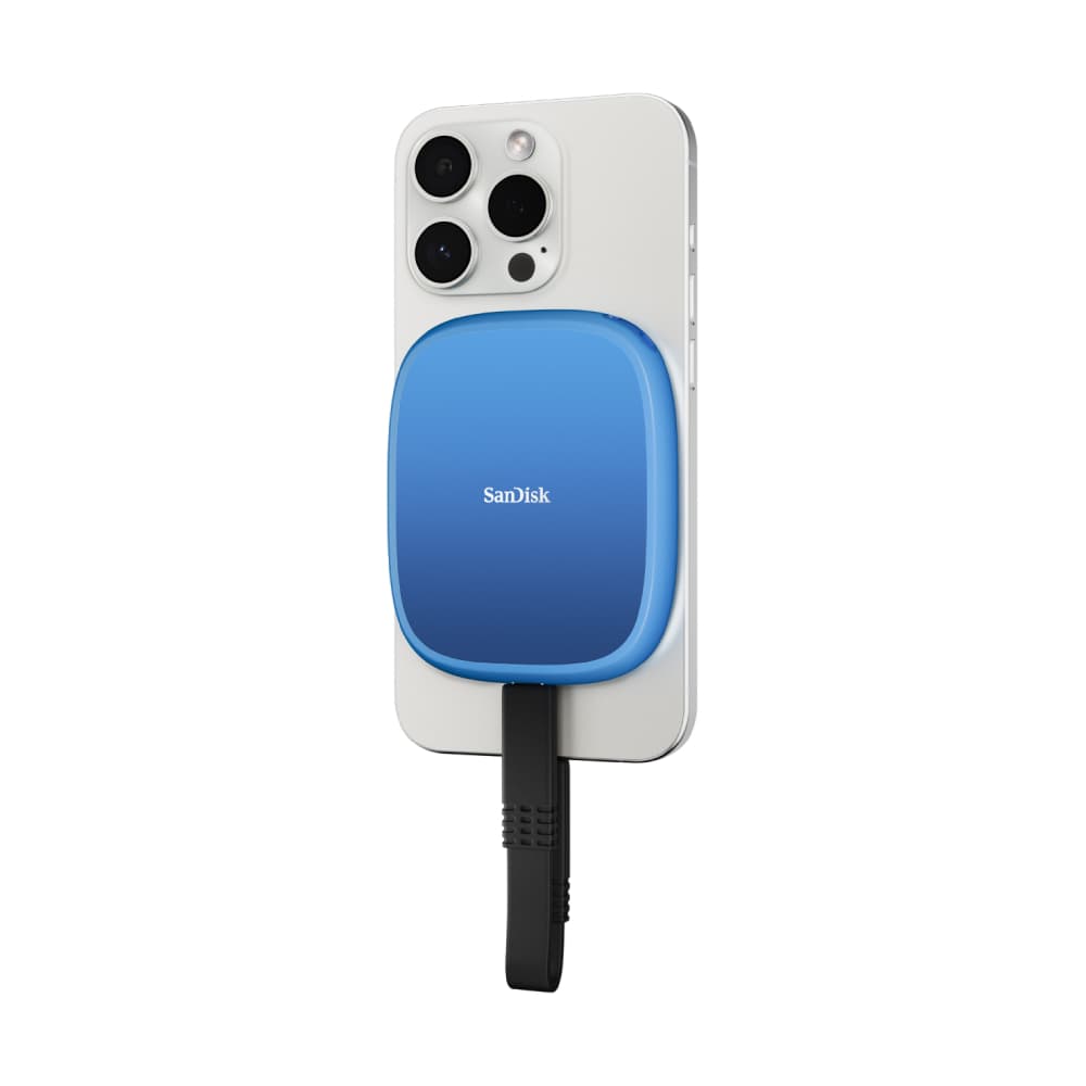 ฮาร์ดดิสก์ SanDisk Creator Phone External SSD Magsafe Blue ombre by Banana IT รูปที่ 5