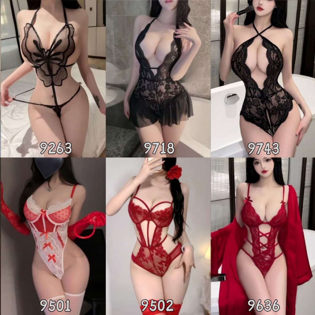 Sexy secretsชุดบอดี้สูทเซ็กซี่ ชุดนอนผ้าตาข่ายเซ็กซี่ ชุดชั้นในแบบ 2 ชิ้น หลากหลายสไตล์ การจัดส่งรวดเร็ว รูปที่ 4