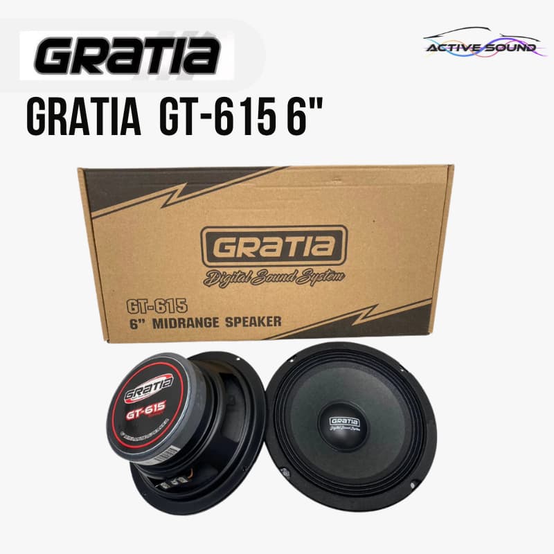 ลำโพงเสียงกลาง 6.5นิ้ว แบรนด์ GRATIA รุ่น GT-615 แม่เหล็ก100หนา15มิล วอยซ์25มิล กำลังขับ800วัตต์ 2ดอก งานแบรนด์แท้ รูปที่ 3