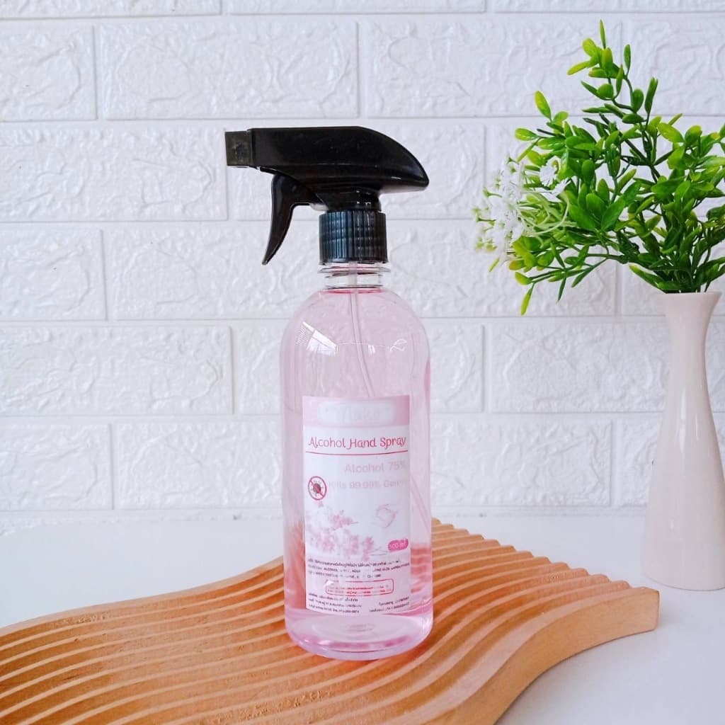สเปรย์แอลกอฮอล์ 500ml หัวฉีด ใช้งานง่าย แอลกอฮอล์75% เกรดมาตรฐานโรงพยาบาล ไวมาก รูปที่ 4