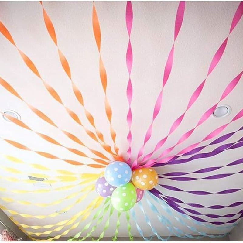 ม้วนกระดาษย่น creping paper ม่านสายรุ้ง 60 เมตร กระดาษทำฉาก ตกแต่งงานปาร์ตี ส่งสินค้าทุกวัน รูปที่ 9
