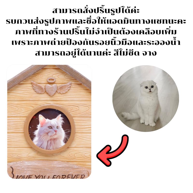 โกศใส่อัฐิสัตว์เลี้ยง กล่องเก็บกระดูกสัตว์ ของที่ละลึก ใช้ได้กับสัตว์เลี้ยงทุกชนิด รูปที่ 6