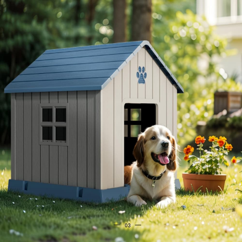 DPETT บ้านสัตว์เลี้ยง HOMEY HOUSE สีเทา-ฟ้า จัดส่งโดย HomePro รูปที่ 3