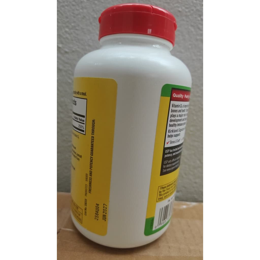 Kirkland Vitamin D3 Kirkland Signature Extra Strength D3 50 mcg 600 Softgels รูปที่ 4