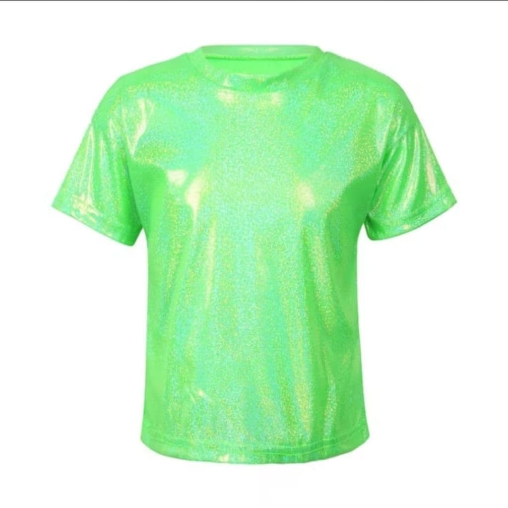 Q4/4เสื้อยืดกลิตเตอร์ คอกลมแขนสั้นผ้าวิ้งค์ กลิตเตอร์เนื้อละเอียด ทรงสวย ในไทยจ้า รูปที่ 8