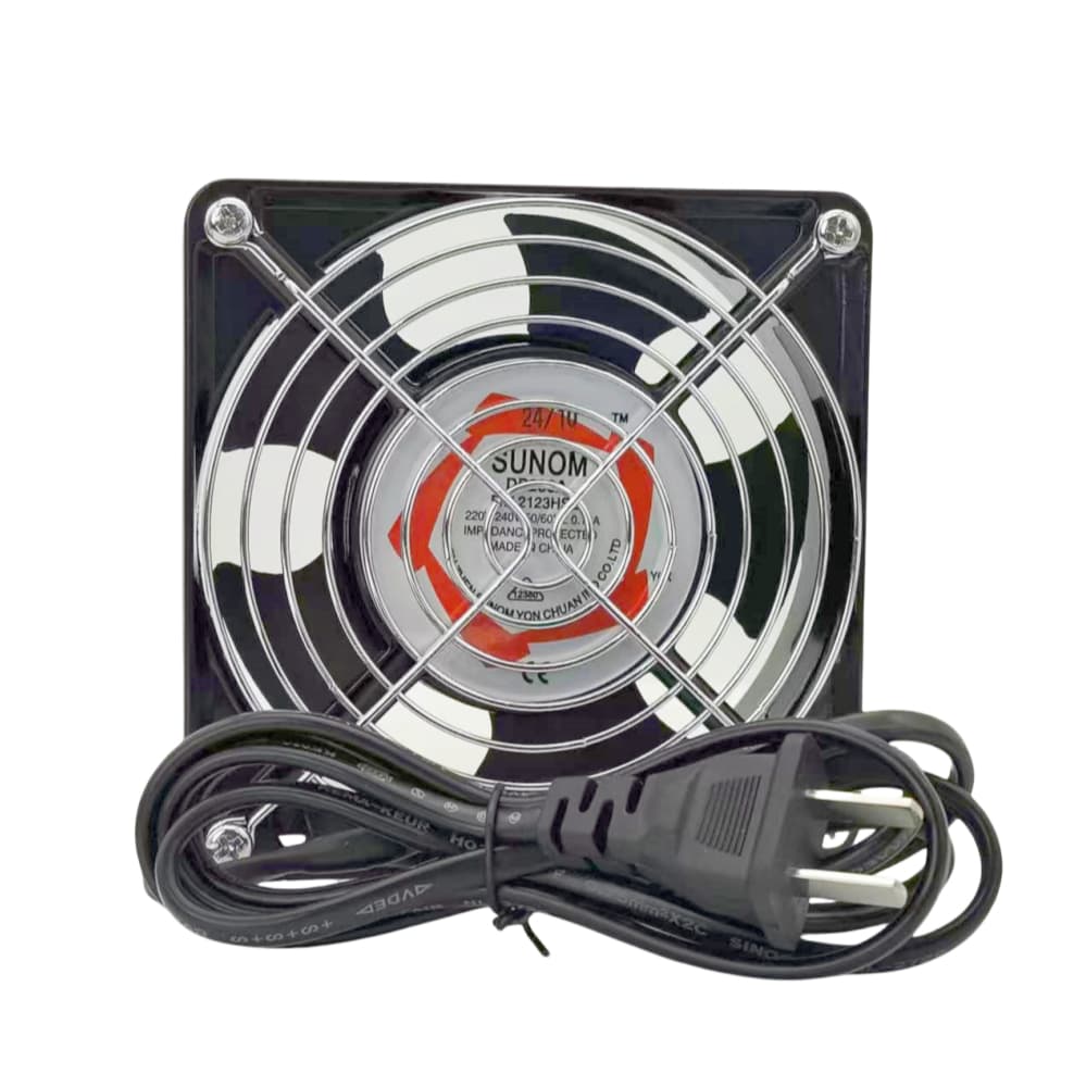 พัดลมระบายความร้อน พัดลมตู้RACK AC SUNOM 12Cm 220-240V ปลั่กเสียบไฟบ้าน รูปที่ 1