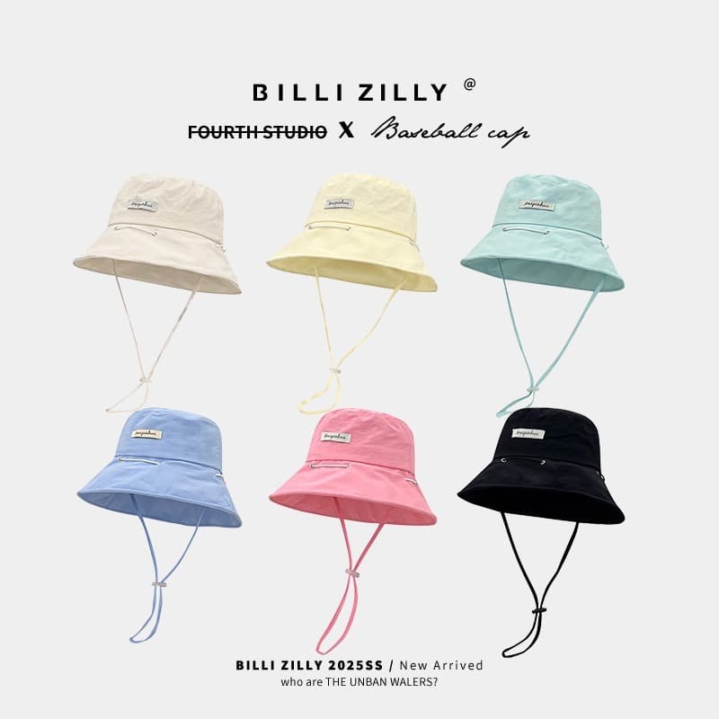 หมวกบักเก็ต มี6สี สไตล์เกาหลี สามารถเก็บเป็นกระเป๋าได้ BUCKET รูปที่ 9