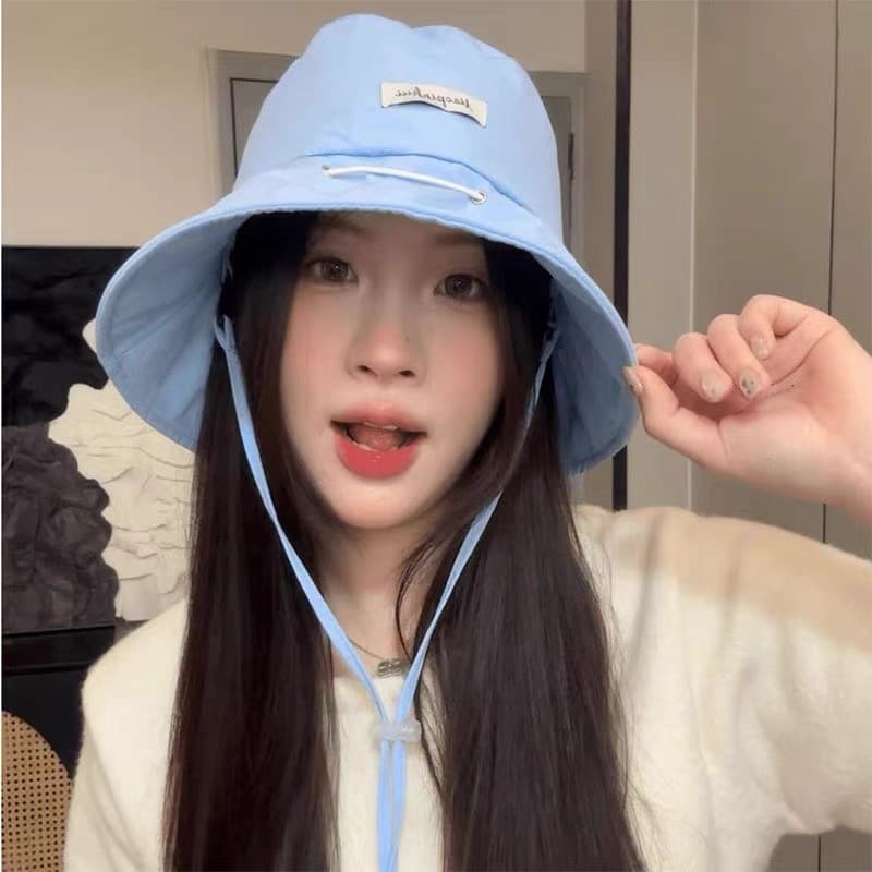 หมวกบักเก็ต มี6สี สไตล์เกาหลี สามารถเก็บเป็นกระเป๋าได้ BUCKET รูปที่ 7