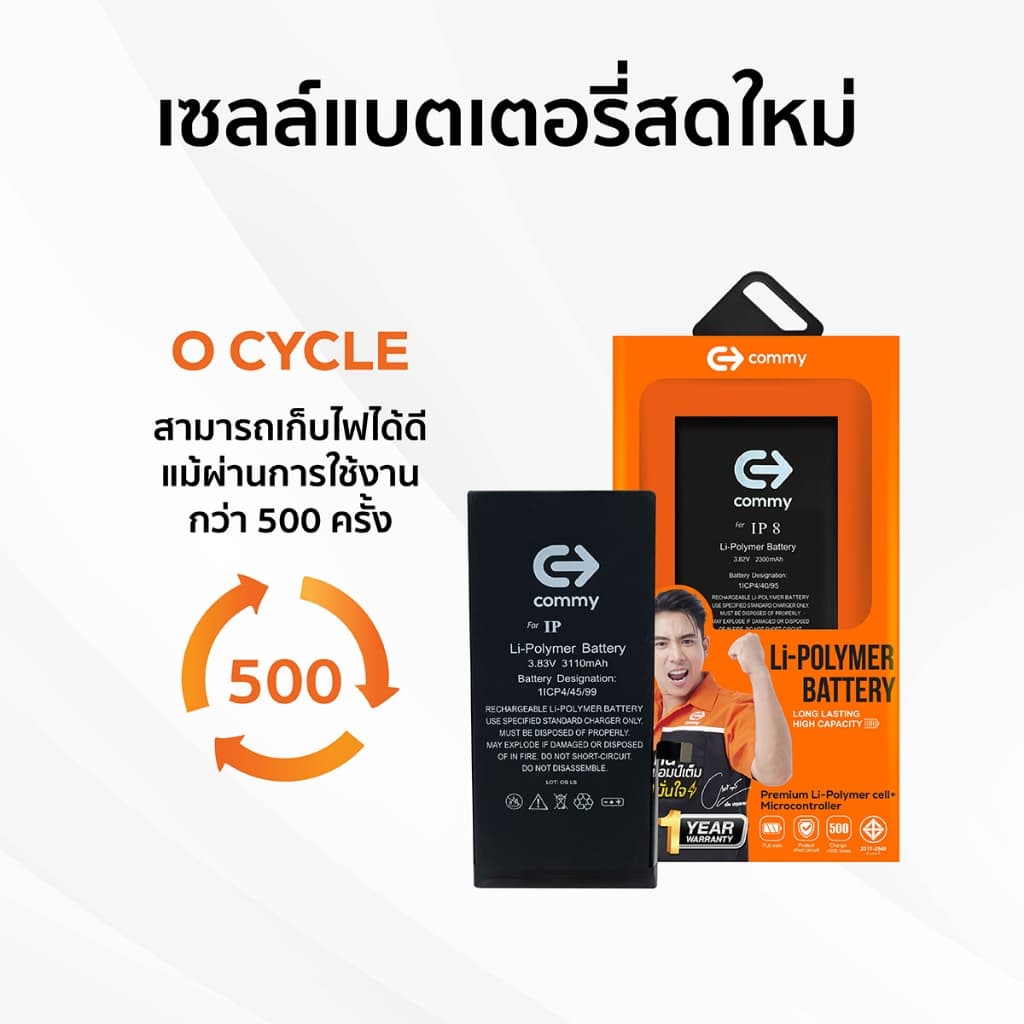Commy แบตเตอรี่ Realme ทุกรุ่น 5/5i/6i/6Pro/C3/C11/C20/C21Y/X2/X3SuperZoom/X50/Narzo50/GT2Pro/GTNeo รูปที่ 3