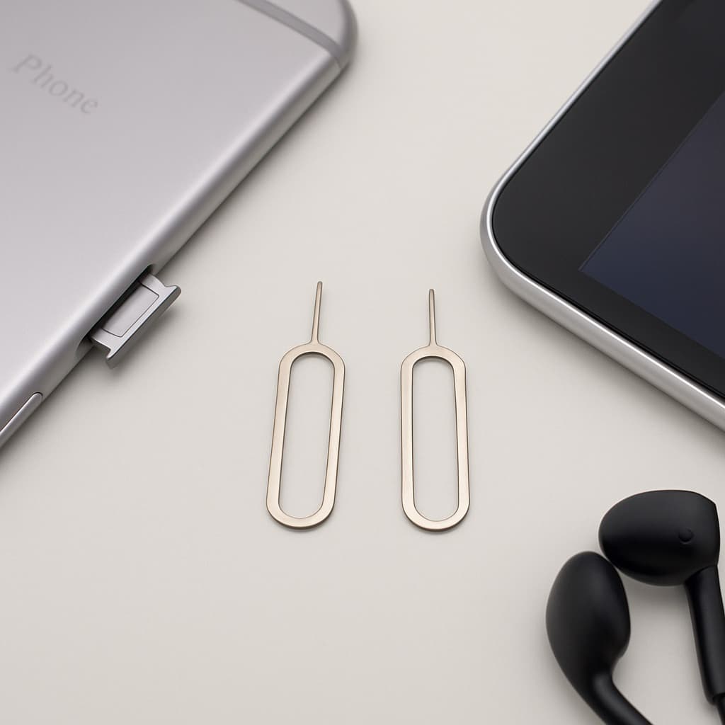 เข็มจิ้มซิม 1 ชิ้น พกไว้ใช้ ถอด sim iphone โทรศัพท์ มือถือ ใช้ง่าย ใช้ดี พกพา ติด กระเป๋าสตางค์ สะดวก ออกใบกำกับภาษีได้ รูปที่ 3