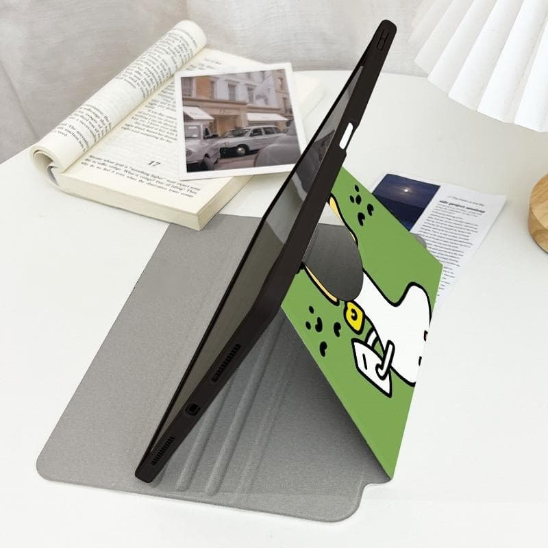 จัดส่งทันทีเคสไอแพด การหมุน360องศา Duck Gen12/11 Pro13 Air7/6 11 Gen9 การ์ตูนน่ารัก เคสiPad Gen6/5 รูปที่ 3