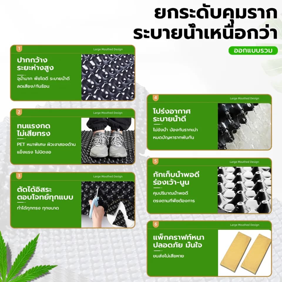 กระถางต้นไม้ Air Pot รุ่น กระถางแอร์พอต กระถางปลูกต้นไม้เร่งราก สดุพลาสติกเกรด HDPE ไม่แตกง่าย การันตีคุณภาพจาก รูปที่ 2