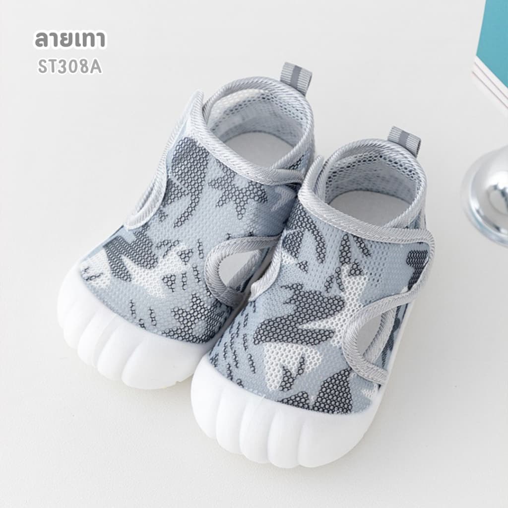 PAPA BABY รองเท้าหัดเดินเด็ก รุ่น PRST308A/B พื้นยาง รองเท้าเด็กอ่อน กันลื่น รองเท้าหัดเดิน รองเท้าเด็ก รูปที่ 4