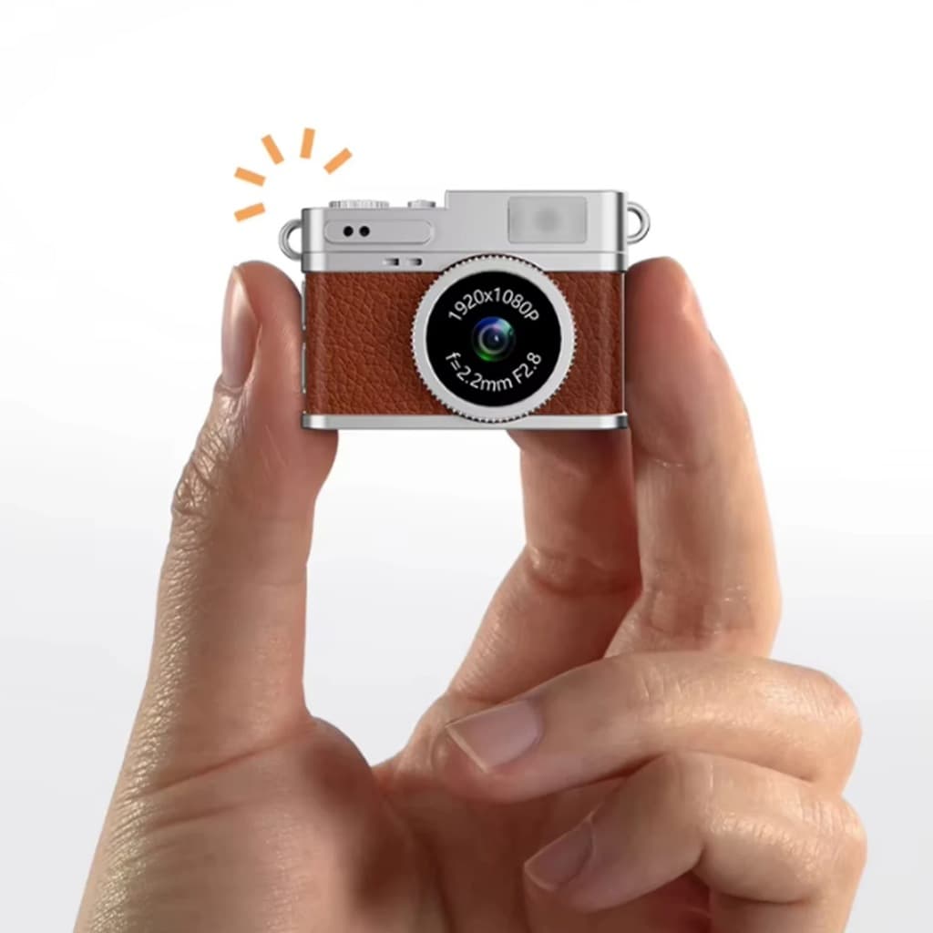 กล้องจิ๋ว Retro Mini Camera Full HD 1080P 2M กล้อง พวงกุญแจ ถ่ายวีดีโอ ถ่ายภาพ ได้ Digital Portable Pocket Cam รูปที่ 4
