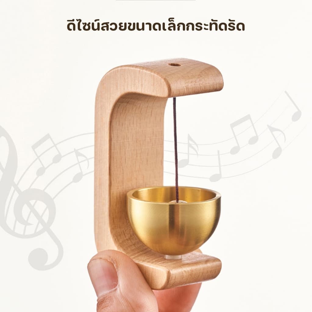 กระดิ่งติดประตู กระดิ่งลมประตู ไม้เนื้อแข็ง กระดิ่งแขวนประตู สําหรับตกแต่งทางเข้าประตู รูปที่ 6