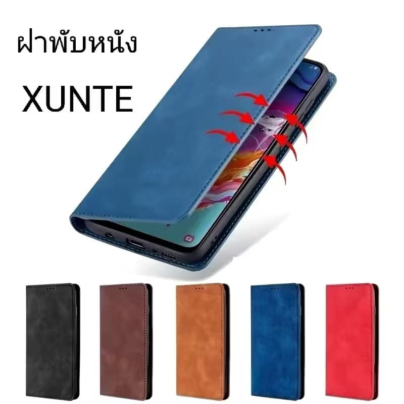 เคสฝาพับหนัง Xunte ตั้งได้ สำหรับ iNfinix Smart9 Smart8 Smart7 6 6HD Smart5 Hot40i Hot50i Pop 9 8 7 Spark GO 2023 2024 รูปที่ 9